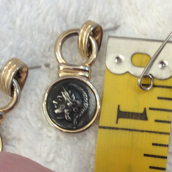 Vintage Old Coin Earrings - Picture 8 of 11